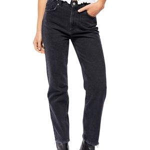 Free People black vintage mom jeans